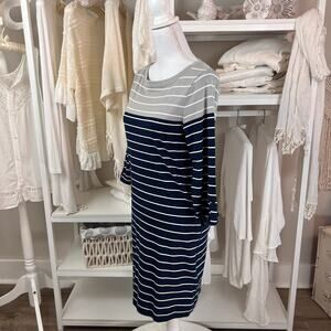 Banana Republic Women's size small blue and grey knit dress, professional #1235